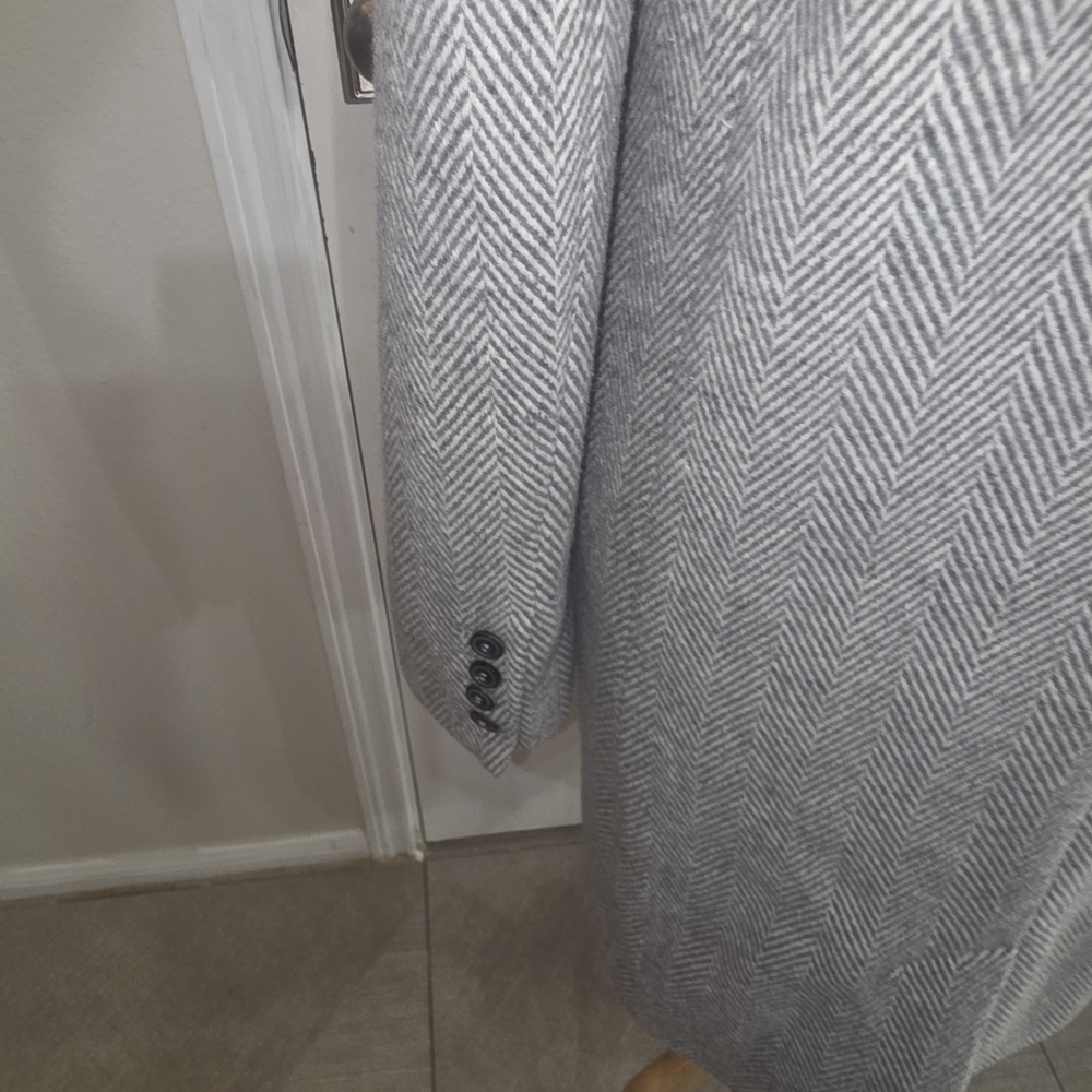 Sezane Light Gray Herringbone Blazer - Picture 5 of 8